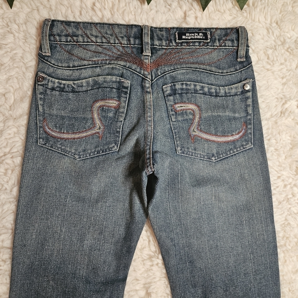 Rock & Republic Classic Vintage Wash Flared Jeans (NWOT) - Picture 6 of 10